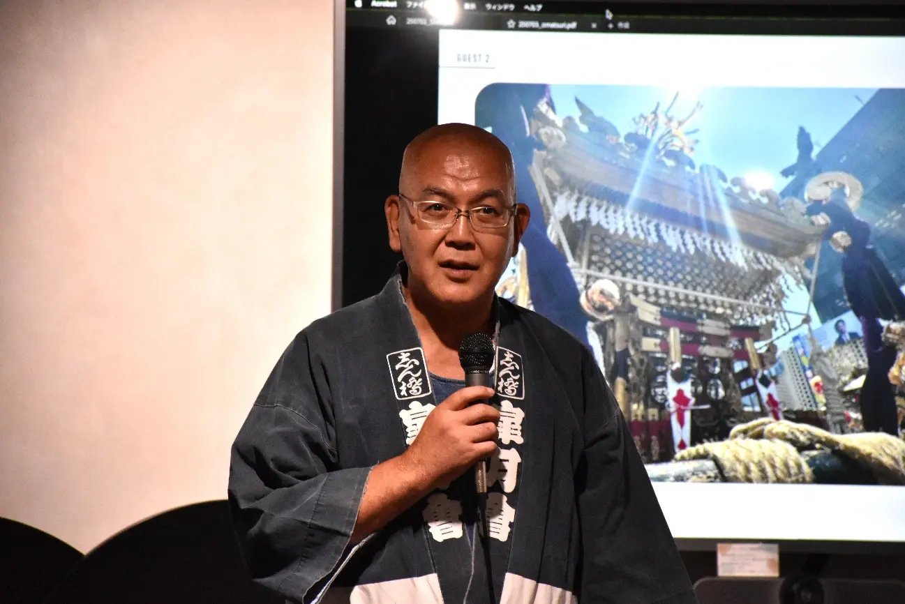 神輿同好会「志ん橋 烏森 皐月會」7代目会長 藤井欣也さん