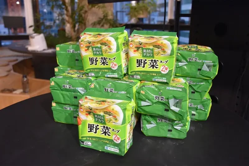 フリーズドライの野菜スープ