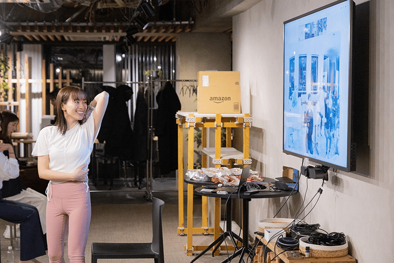 関西支社とオンラインでつなぎながらのレッスン