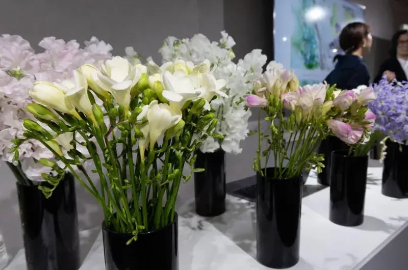 用意された花々